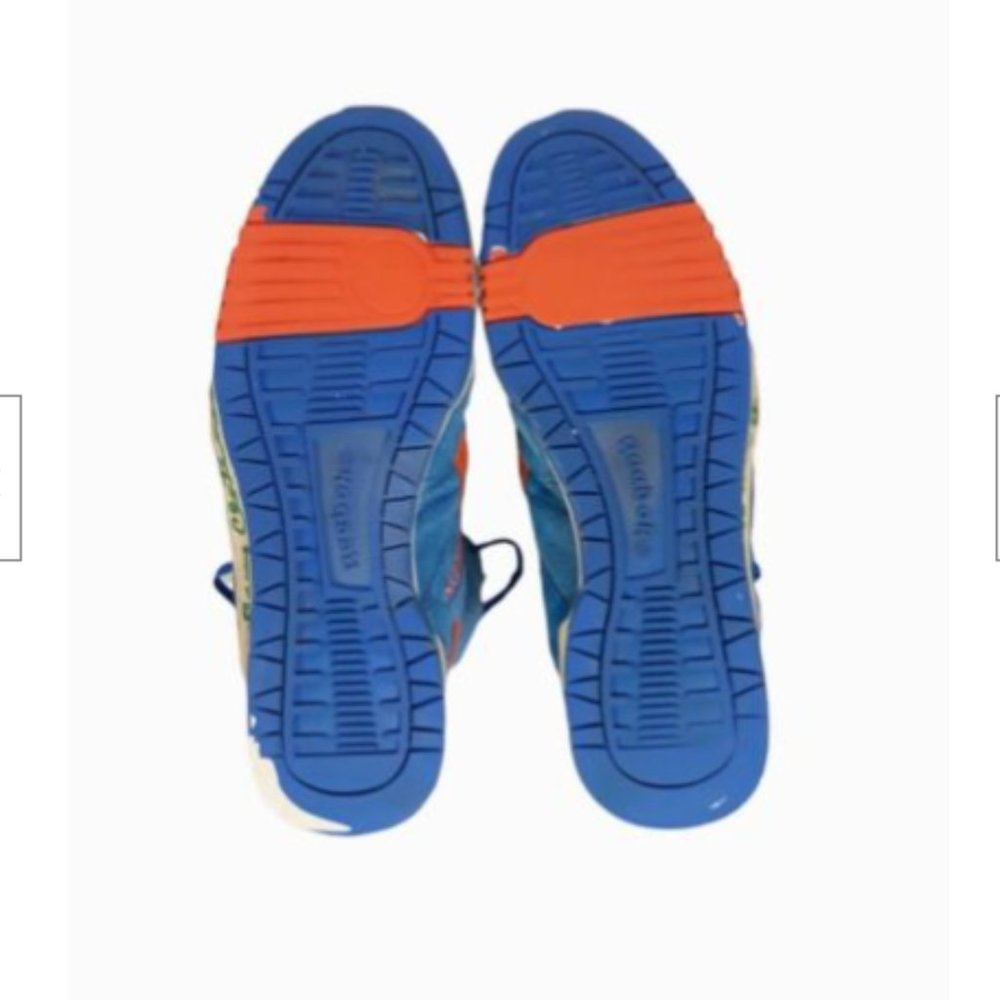 Reebok Vintage 1980's High Top Mens Suede Blue Orange Basketball Shoes Size 13 - Picture 8 of 12